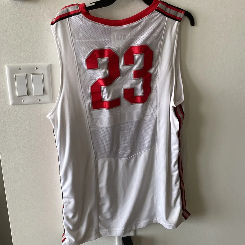 Nike Ohio State Buckeyes Basketball Jersey Mens Size Large White NCAA